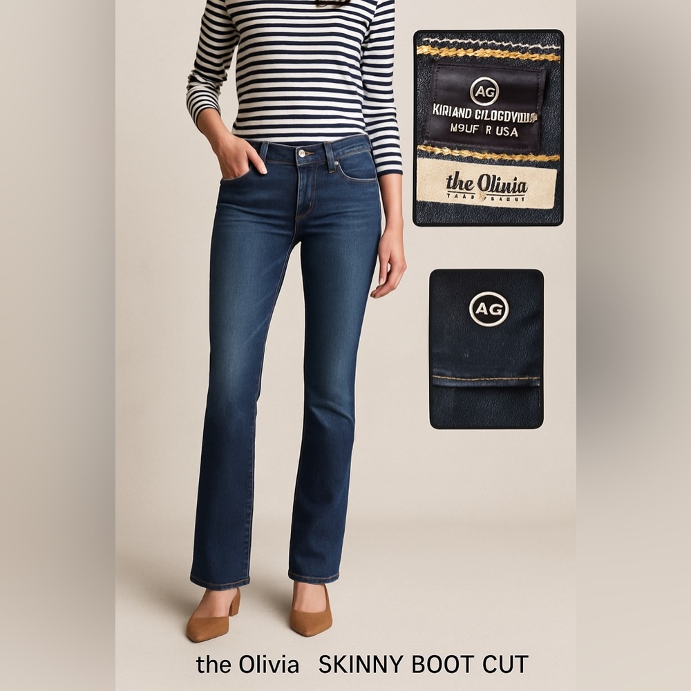 AG Adriano Goldschmied The Olivia Skinny Bootcut Jeans Women’s 26R Made in USA